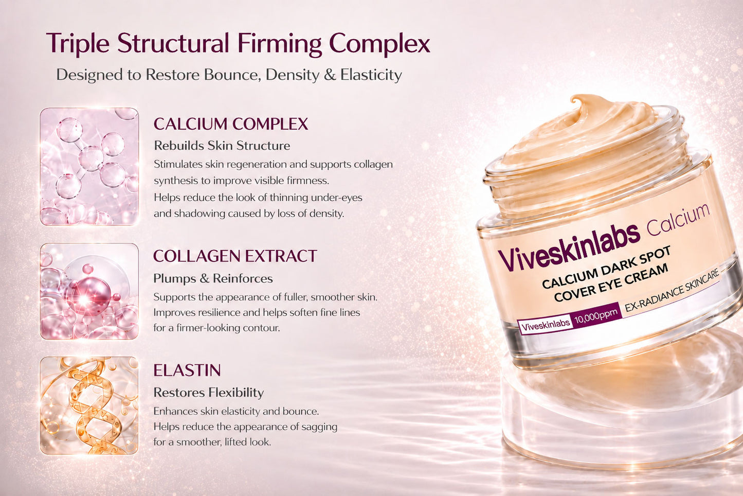 🔥LAST DAY 50% OFF!!Viveskinlabs Korean Calcium Dark Spot Eye Cream