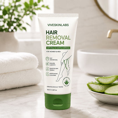 Viveskinlabs Natural Gentle Hair Removal Cream | For Women & Men, Sensitive Skin